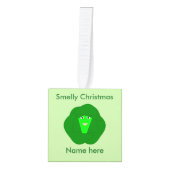 Smelly Kerstmis Brussel Sprout Aangepast Ornament (Voorkant)