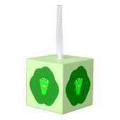 Smelly Kerstmis Brussel Sprout Aangepast Ornament (Achter hoekig)