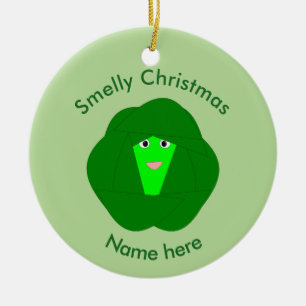 Smelly Kerstmis Brussel Sprout Aangepast Ornament