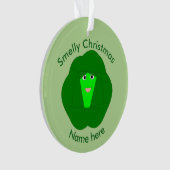 Smelly Kerstmis Brussel Sprout AcrylOrnament Ornament (voorkant)