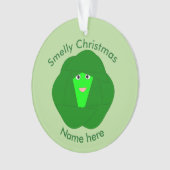 Smelly Kerstmis Brussel Sprout AcrylOrnament Ornament (voorkant)