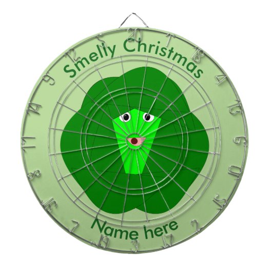 Smelly Kerstmis Brussel Sprout Dart Board Dartbord (Voorkant)