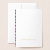 Smelly Kerstmis Brussel Sprout Folie Kaart (Met envelop)