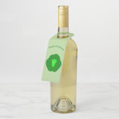 Smelly Kerstmis Brussel Sprout Gepersonaliseerd Flessenhanger (Schuin)