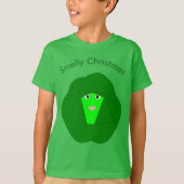 Smelly Kerstmis Brussel Sprout Kinder T Shirt (Voorkant)