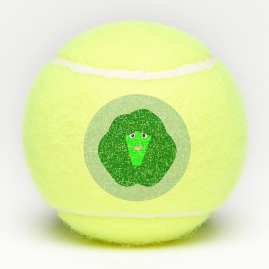 Smelly Kerstmis Brussel Sprout Tennisballen (Achterkant)