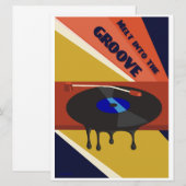 Smelt in de Groove Small Print Feestdagenkaart (Voorkant / Achterkant)