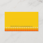 Smelt in het Midden-Geometrische Zig Zag Pattern Visitekaartje (Achterkant)