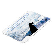 Smelt met hart - zwart lab magneet (Linkerzijde)