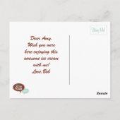 Smelt 'n' Drip Soft Serve Ice Cream Briefkaart (Achterkant)