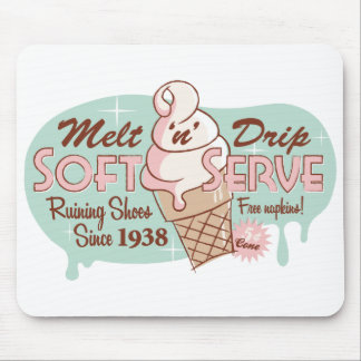 Smelt 'n-Drip Soft Serve Ice Cream Mousepad Muismat