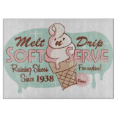 Smelt 'n' Drip Soft Serve Ice Cutting Board Snijplank (Voorkant)