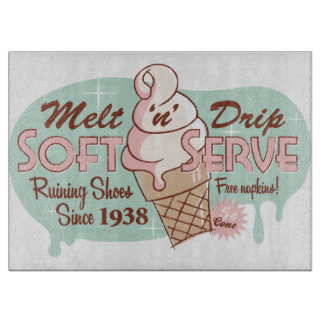 Smelt 'n' Drip Soft Serve Ice Cutting Board Snijplank