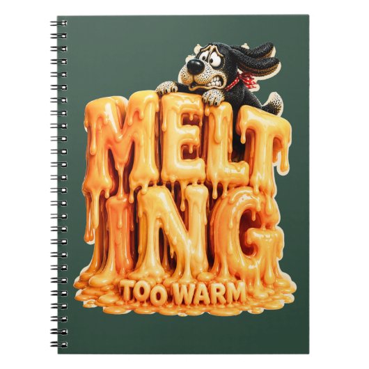 Smelt Te Warm Grappig T-Shirt Notitieboek (Voorkant)