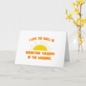 Smelt van stralingstherapie in de ochtend kaart (Gele Bloem)