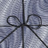 Smelt zilvereffect Moiré Stripes Trippy Abstract Cadeaupapier