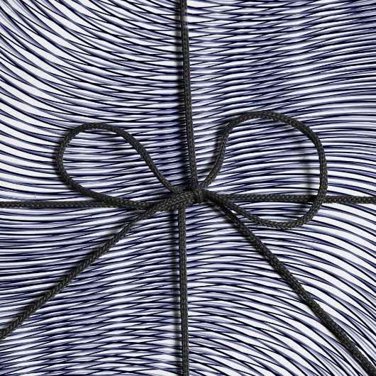 Smelt zilvereffect Moiré Stripes Trippy Abstract Cadeaupapier