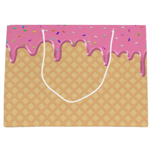 smeltaardbeienijspartij groot cadeauzakje (Voorkant)