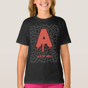 Smeltbrief A – Aangepaste naam Verjaardagscadeau T-shirt