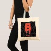 Smeltbrief B – Aangepaste naam Verjaardagscadeau Tote Bag (Voorkant (product))
