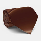 Smeltbruine chocolade stropdas (Opgerold)