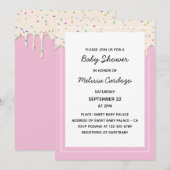 Smeltchocolade Baby shower Kaart (Voorkant / Achterkant)