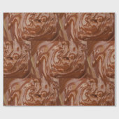 Smeltchocolade-cacaokraldessert Cadeaupapier (Vlak)