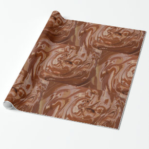 Smeltchocolade-cacaokraldessert Cadeaupapier