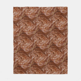 Smeltchocolade-cacaokraldessert Fleece Deken