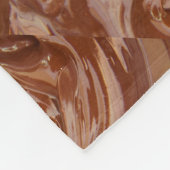 Smeltchocolade-cacaokraldessert Fleece Deken (Hoek)