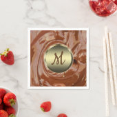 Smeltchocolade-cacaokraldessert Servet (Insitu)