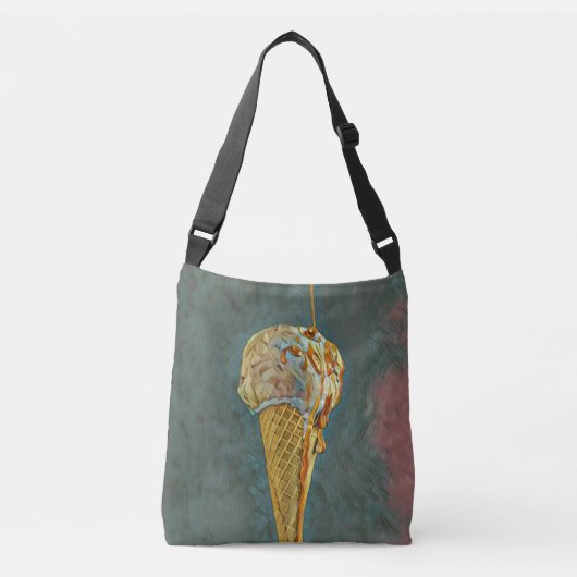 Smeltchocolade-ijsje Crossbody Tas (Voorkant)