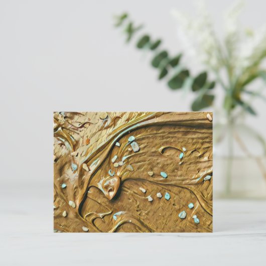 Smeltchocolade-ijskoeken sproinkles briefkaart (Staand voorkant)