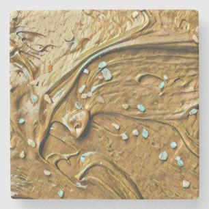 Smeltchocolade-ijskoeken sproinkles stenen onderzetter