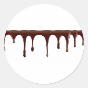 Smeltchocolade Ronde Sticker