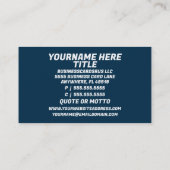 Smeltdoos voor elektrische aannemers visitekaartje (Achterkant)