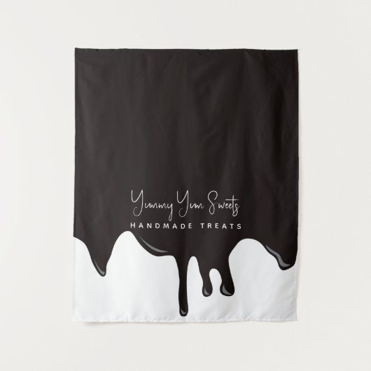 Smelten Chocolade Business Tafel Runner Banner Wandkleed (Voorkant)