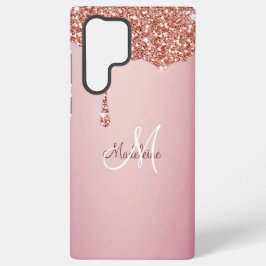 Smelten Girly Pink Sparkles gepersonaliseerd met n Samsung Galaxy Hoesje