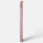 Smelten Girly Pink Sparkles gepersonaliseerd met n Samsung Galaxy Hoesje (Linkerkant)