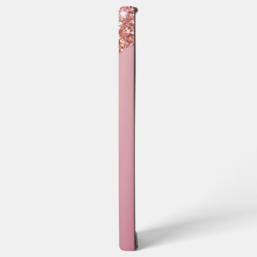 Smelten Girly Pink Sparkles gepersonaliseerd met n Samsung Galaxy Hoesje (Linkerkant)