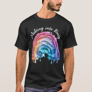 Smelten in Eenheid, één liefde, vele kleuren ontwe T-shirt
