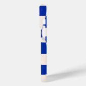 Smelten Smile emoji met Blue Checkered Case-Mate iPhone Case (Achterkant / Links)