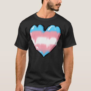 Smelten Transgender Hart Trans Pride T-shirt