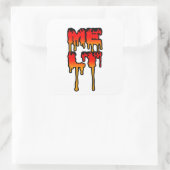 smelten vierkante sticker (Tas)