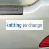 Smelten voor verandering, bumpersticker (Op auto)
