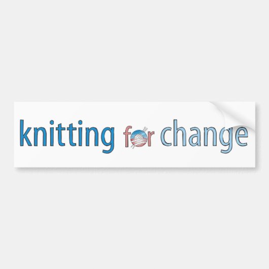 Smelten voor verandering, bumpersticker (Voorkant)