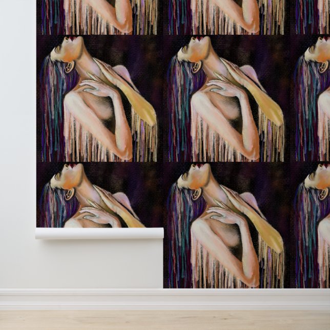 Smelten Vrouw Kunst Schilderen Behang (Applicatie)