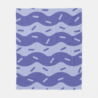 Smeltend Blauwe Bosbes Ijs Vlokken Dekbed Fleece Deken