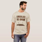 Smeltend chocolade ijs t-shirt (Voorkant volledig)