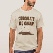 Smeltend chocolade ijs t-shirt (Voorkant)